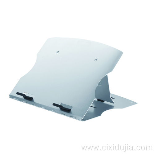 Angle Adjustable plastic laptop stand with base